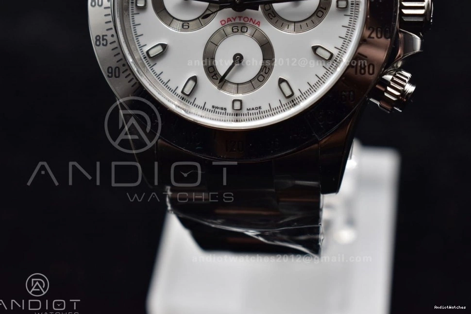 Best Bracelet Daytona QuickDry Case 116520 1:1 SS Dial and 904L 774 V Clean Edition SA4130 White 0401